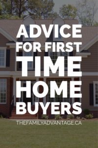 advice for first time home buyers